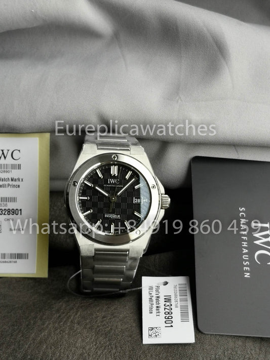 Reloj IWC Ingenieur Automático IW328901 40mm 1:1 Mejor Clon V7 Factory Esfera Negra