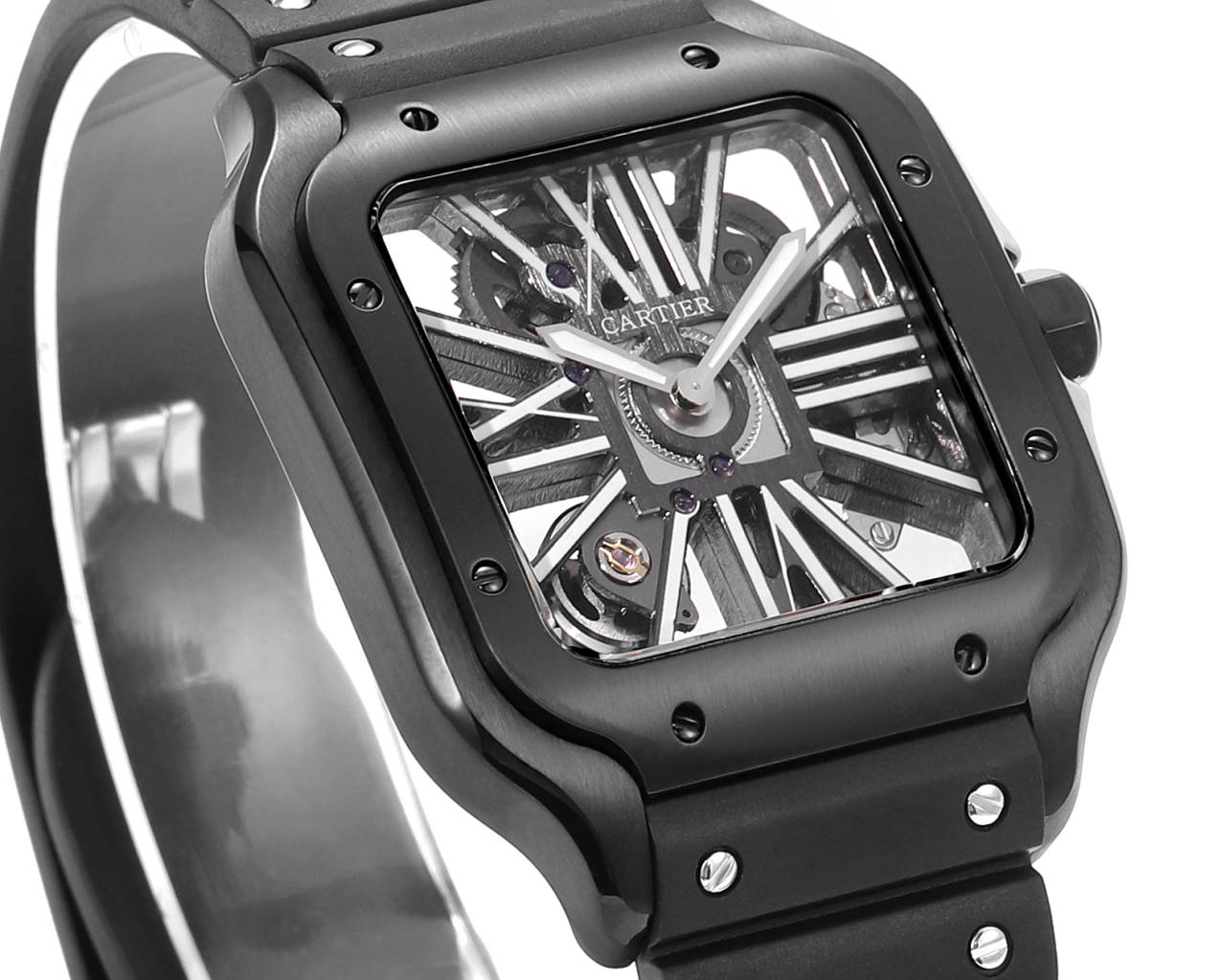 Cartier santos Skeleton 40mm  CRWHSA0009 TO119129 THB Factory 1:1 Best Edition