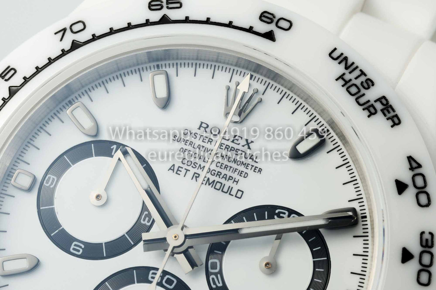 AET REMOULD Rolex Daytona personalizado Caja de cerámica blanca Esfera blanca 1:1 Mejor clon N6F Fábrica