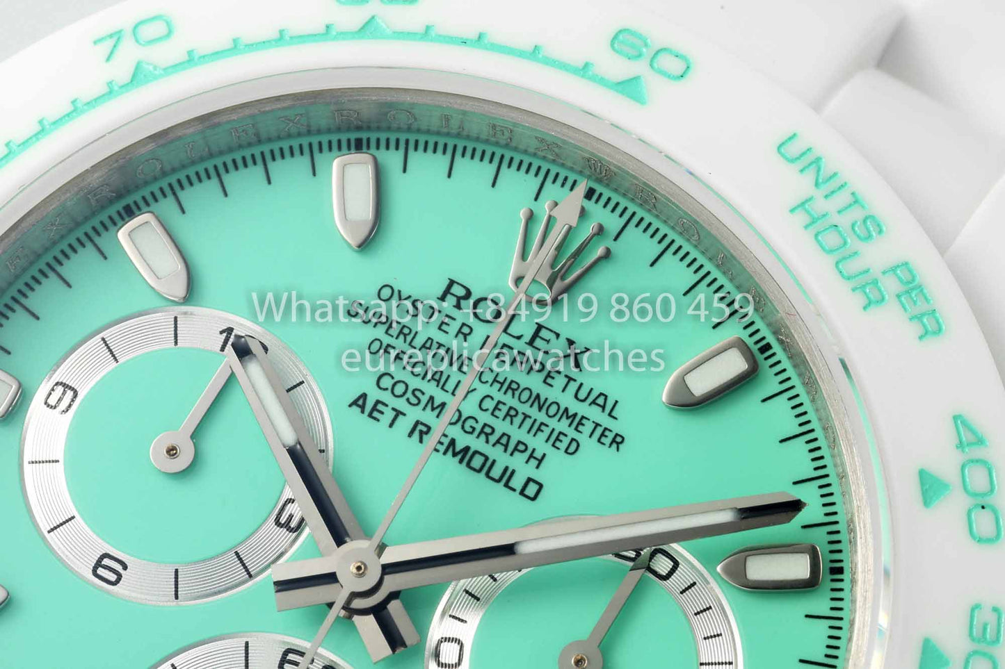 AET REMOULD Rolex Daytona personalizzato cassa in ceramica bianca quadrante Tiffany 1:1 miglior clone N6F Factory