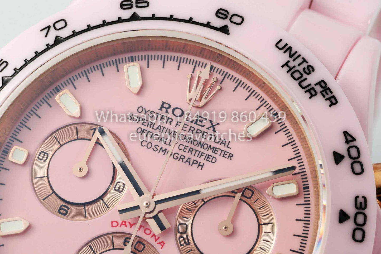 AET REMOULD Rolex Daytona personalizzato cassa in ceramica rosa quadrante rosa 1:1 miglior clone N6F Factory