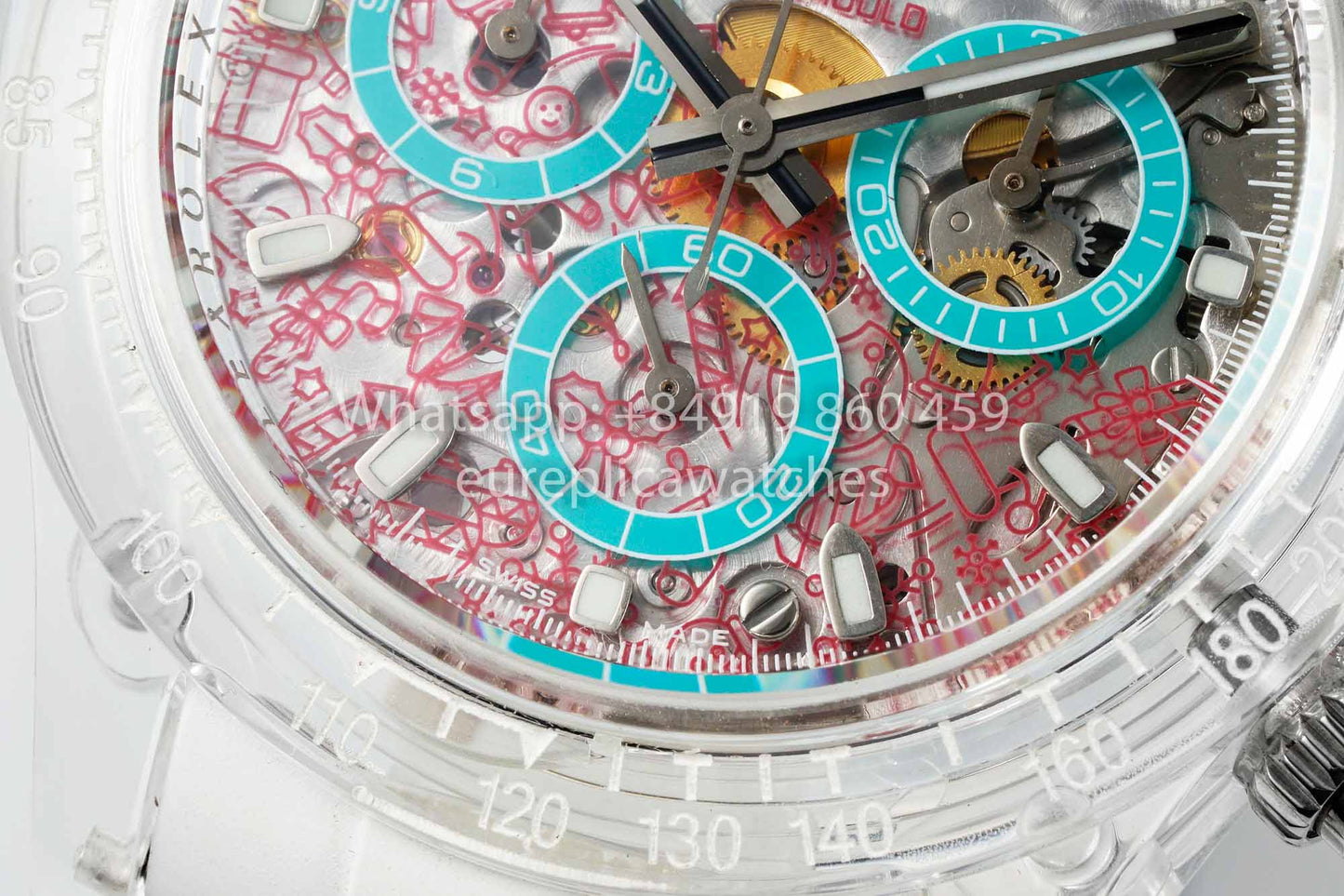 AET REMOULD Rolex Daytona "XMAS" Sapphire 1:1 Miglior Clone N6F Factory