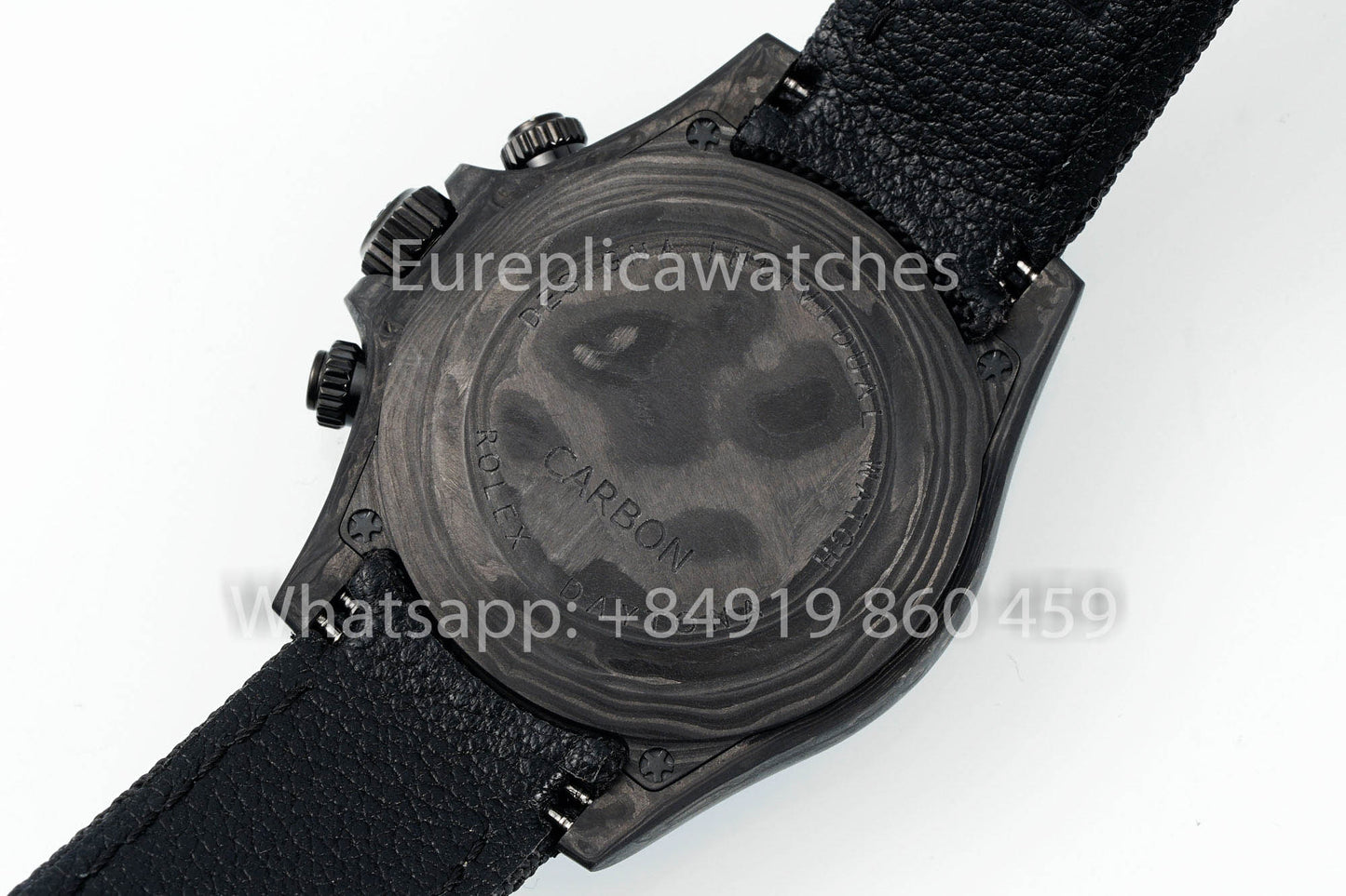 Rolex Daytona Skeleton Dial Diw Custom NTPT Carbon Case 1:1 Best Clone Mani Blu