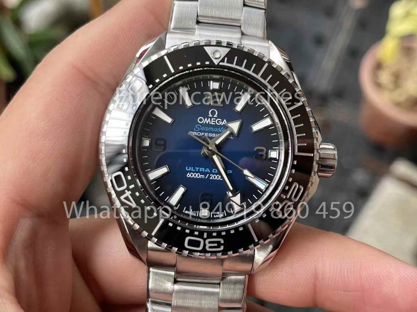 OMEGA Seamaster 6000M 215.30.46.21.03.001 Ultra Deep 1:1 Best Clone VR Factory VRF Blue Dial