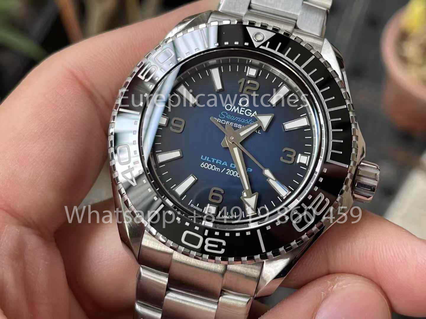 OMEGA Seamaster 6000M 215.30.46.21.03.001 Ultra Deep 1:1 Best Clone VR Factory VRF Blue Dial