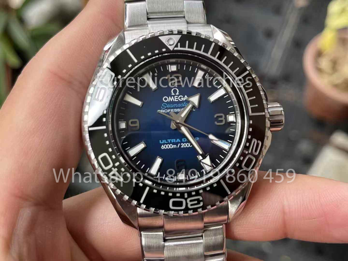 OMEGA Seamaster 6000M 215.30.46.21.03.001 Ultra Deep 1:1 Miglior Clone VR Factory VRF Quadrante Blu