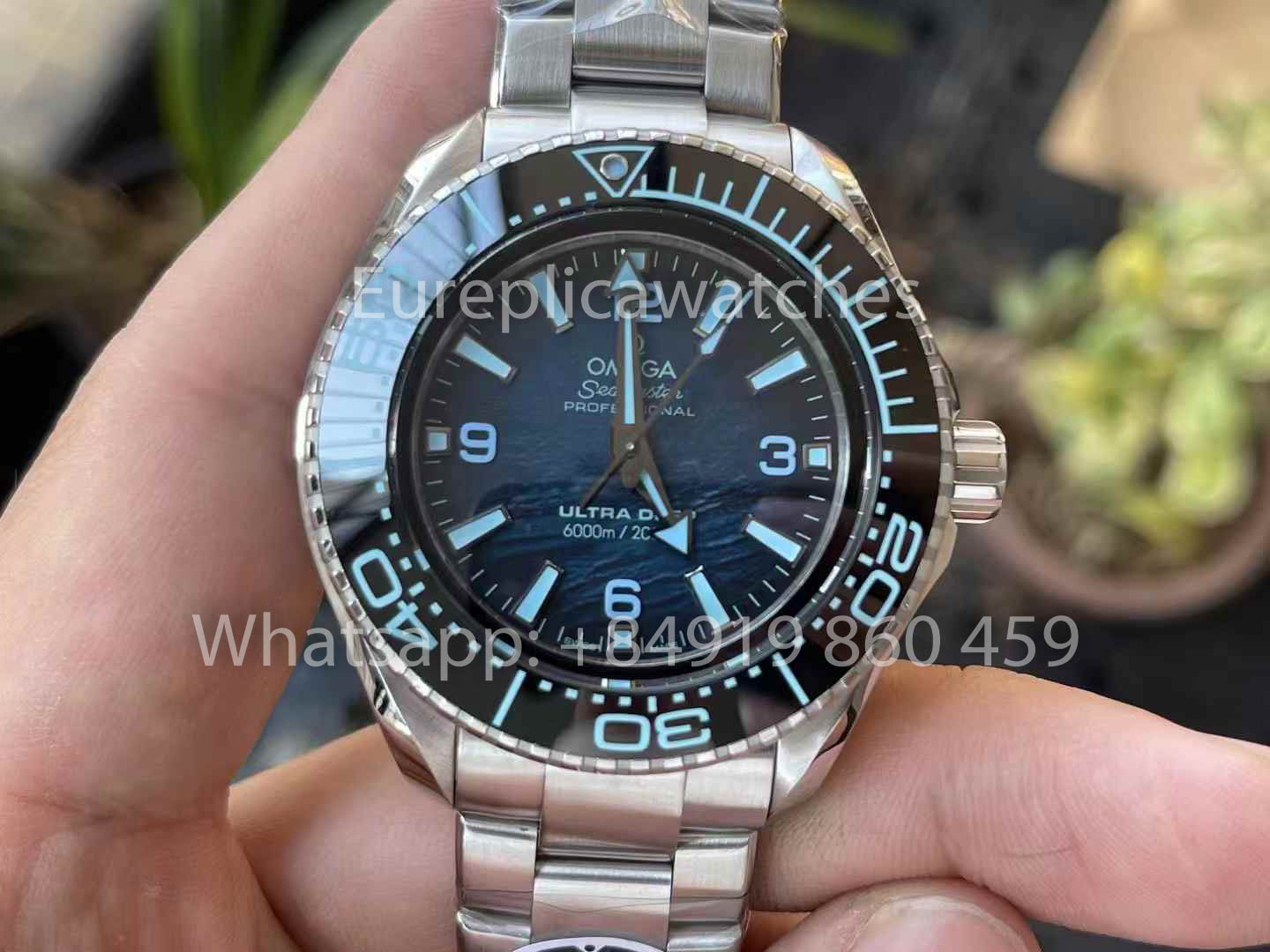 OMEGA Seamaster Planet Ocean 6000M 215.30.46.21.03.001 Ultra Deep 1:1 Best Clone VR Factory VRF Blue Dial