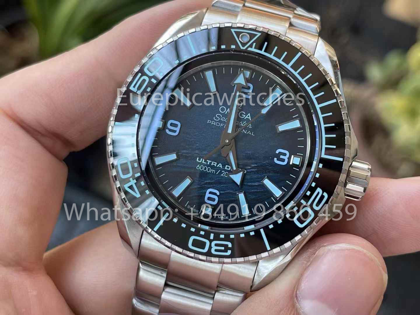 OMEGA Seamaster Planet Ocean 6000M 215.30.46.21.03.001 Ultra Deep 1:1 Miglior Clone VR Factory VRF Quadrante Blu