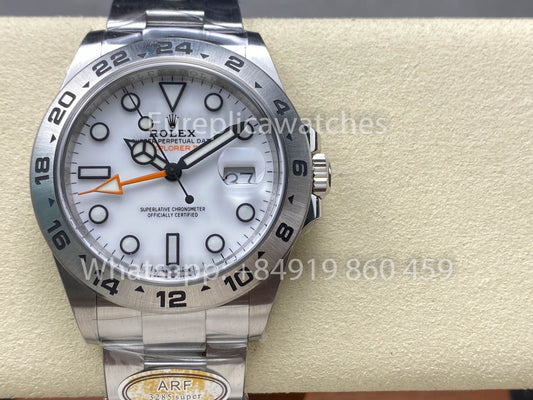 Rolex Explorer II 226570 ARF Factory 1:1 Mejor clon Esfera blanca