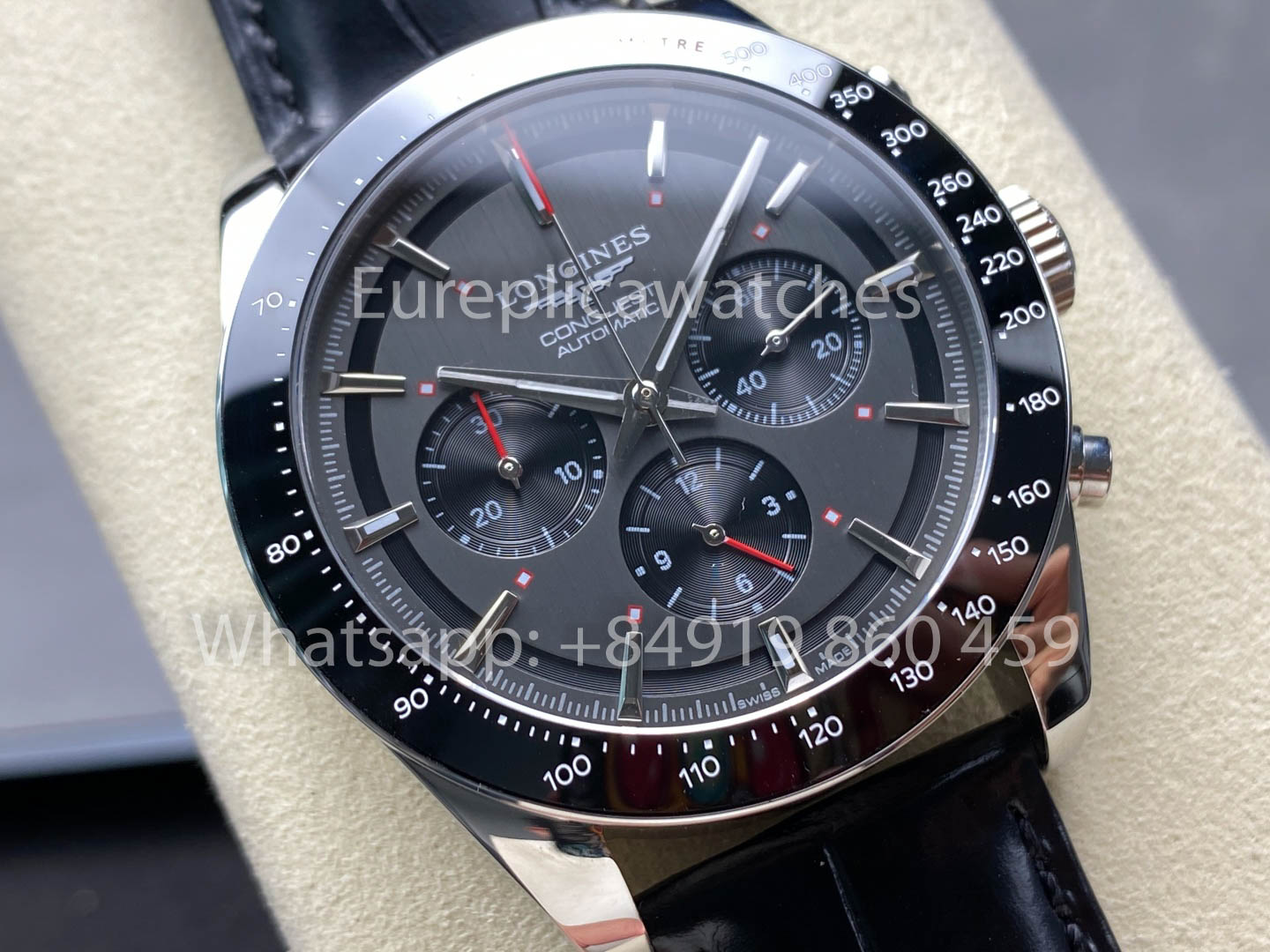 Longines Conquest L3.835.4.52.6 42mm 1:1 Best Clone Leather Strap