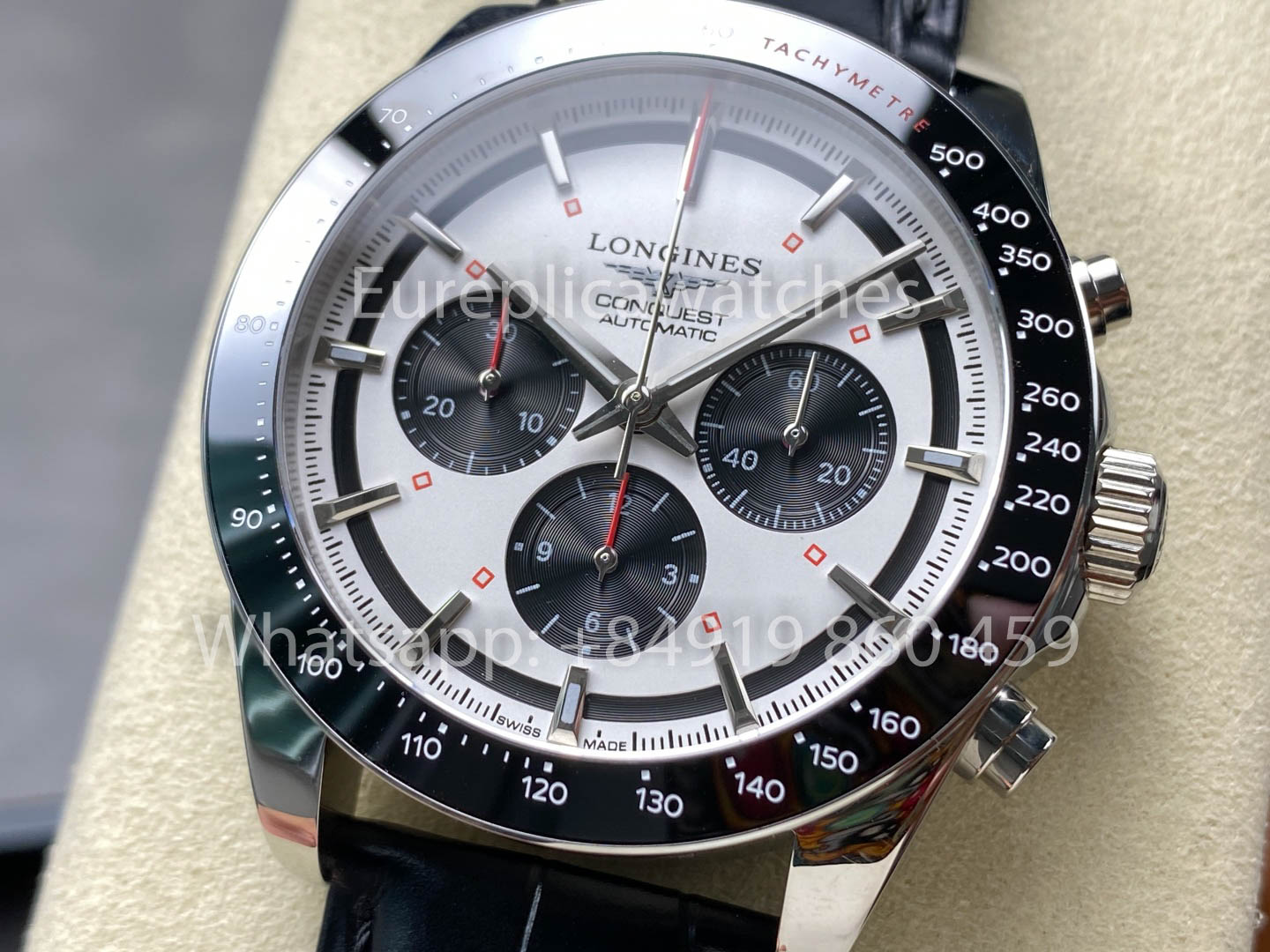 Correa de cuero Longines Conquest L3.835.4.72.6 42 mm 1:1, el mejor clon