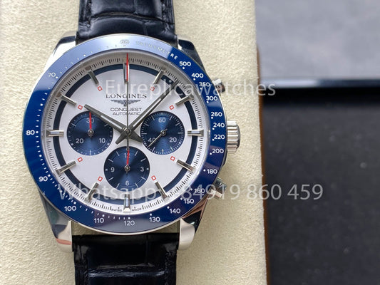 Longines Conquest L3.835.4.98.9 42mm 1:1 Miglior cinturino in pelle clone