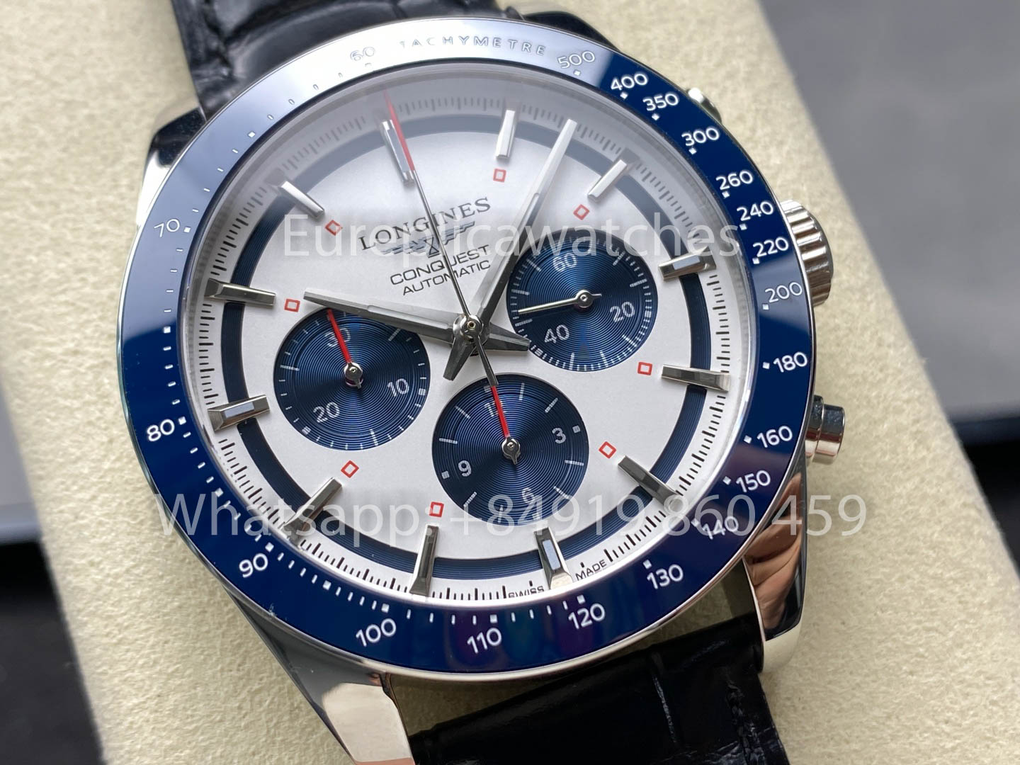 Longines Conquest L3.835.4.98.9 42mm 1:1 Miglior cinturino in pelle clone