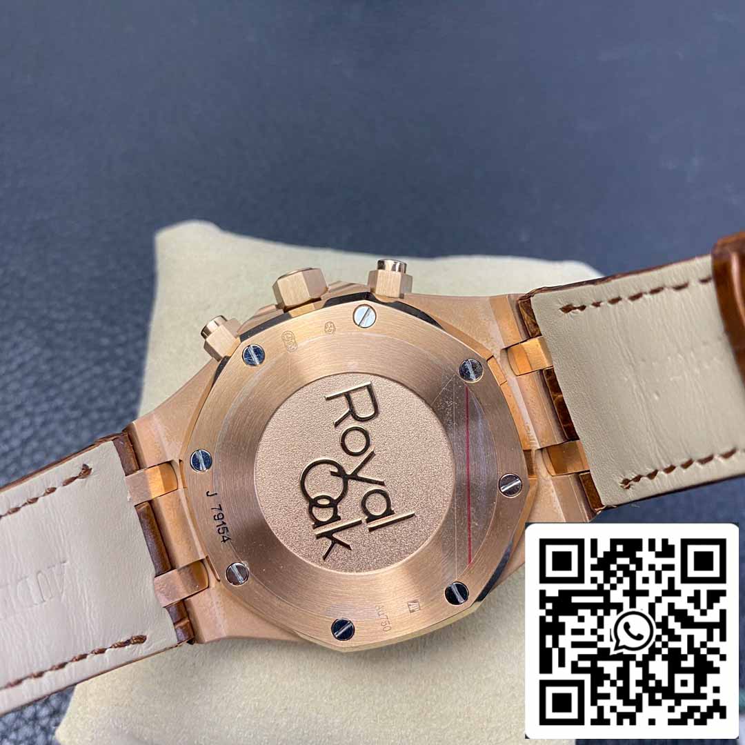 Audemars Piguet Royal Oak 26331 1:1 Best Edition OM Factory Correa de piel marrón Oro rosa