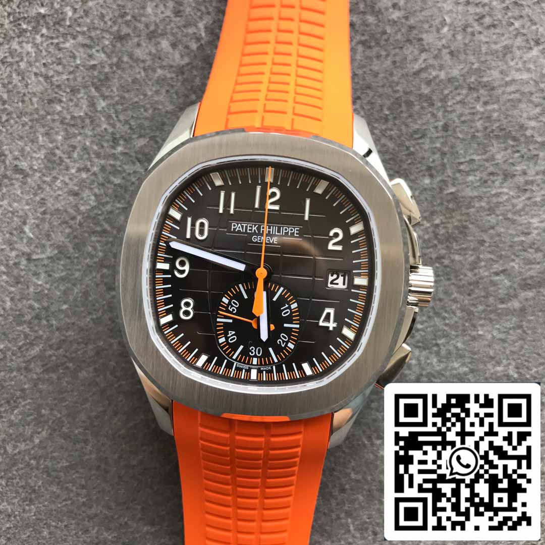 Patek Philippe Aquanaut 5968A-001 Orange Rubber Strap 1:1 Best Edition OM Factory