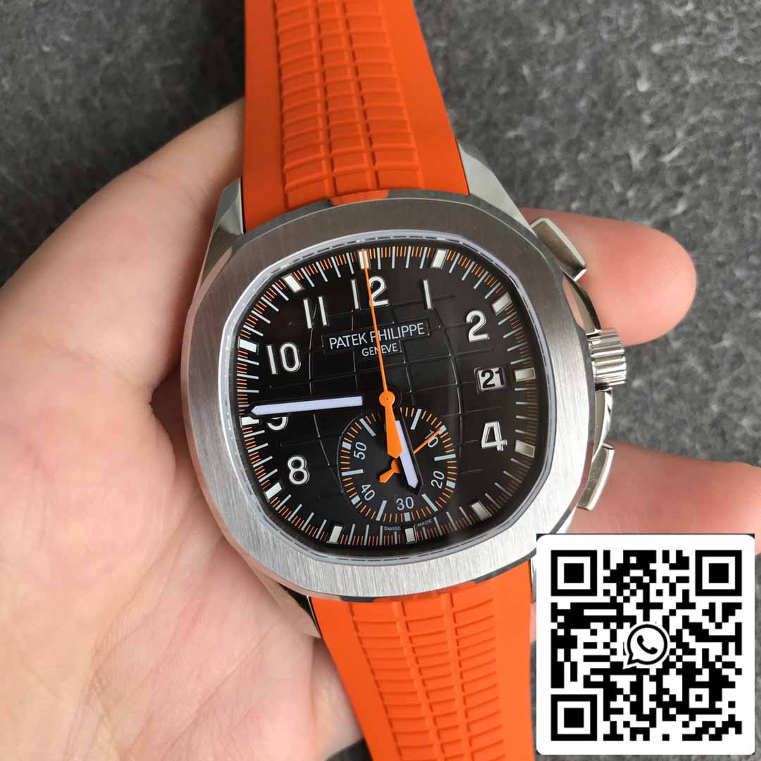 Patek Philippe Aquanaut 5968A-001 Cinturino in gomma arancione 1:1 Best Edition OM Factory