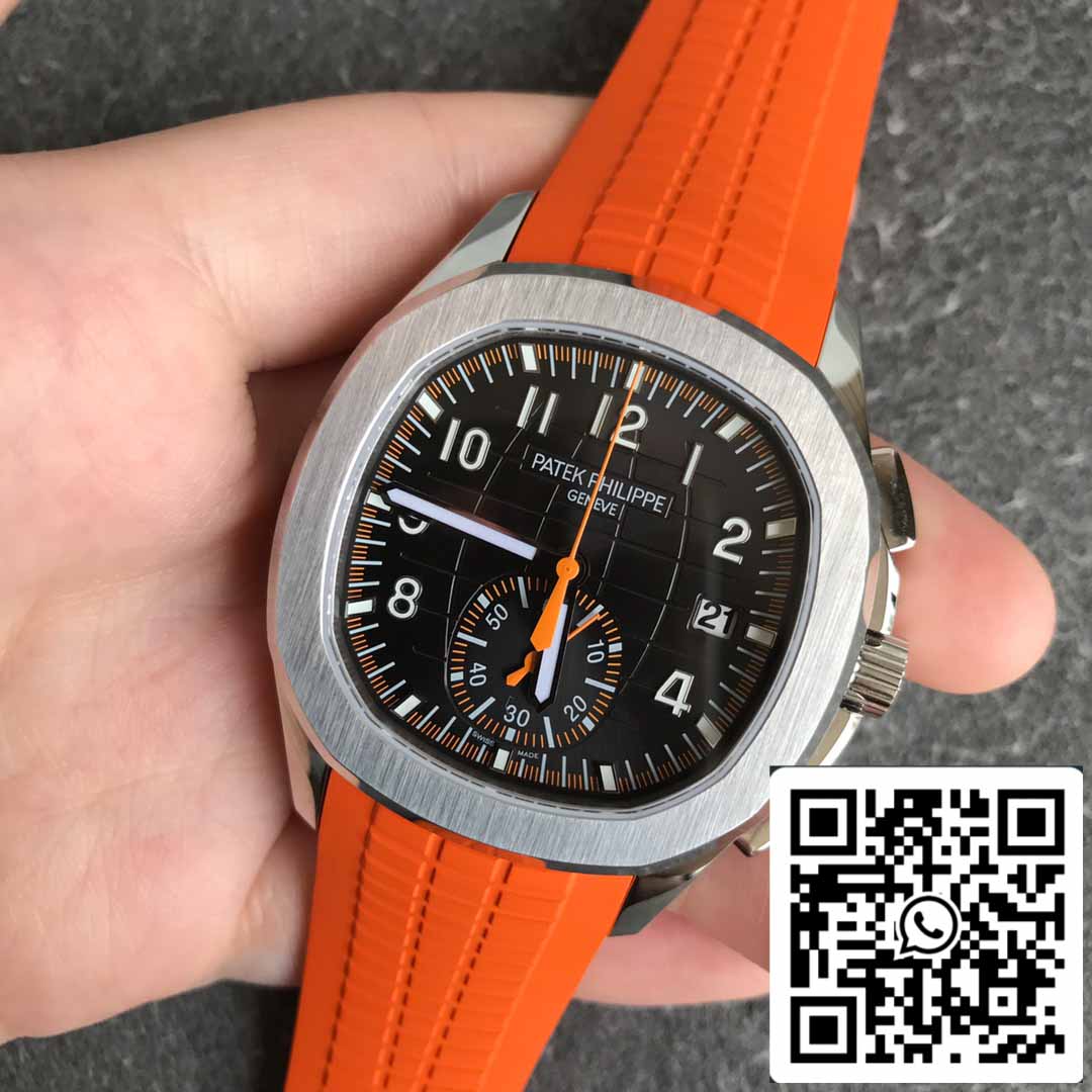 Patek Philippe Aquanaut 5968A-001 Cinturino in gomma arancione 1:1 Best Edition OM Factory