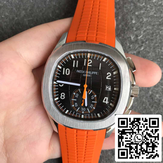 Patek Philippe Aquanaut 5968A-001 Correa de caucho naranja 1:1 Mejor edición OM Factory