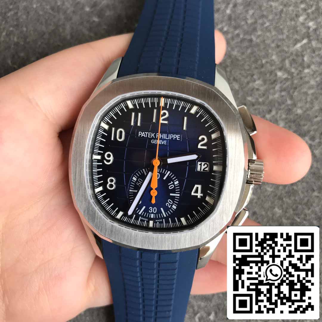 Patek Philippe Aquanaut 5968A-001 Correa de caucho azul 1:1 Mejor edición OM Factory