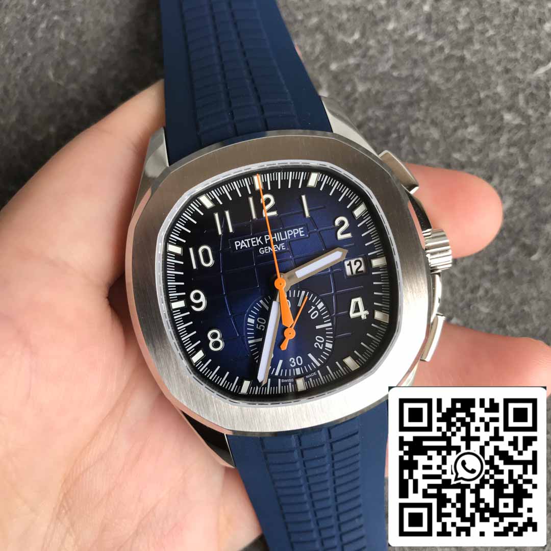 Patek Philippe Aquanaut 5968A-001 Correa de caucho azul 1:1 Mejor edición OM Factory