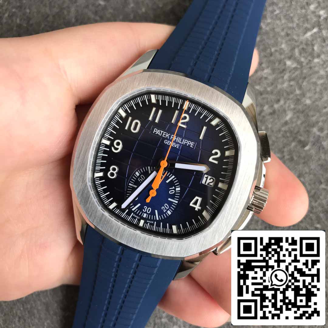 Patek Philippe Aquanaut 5968A-001 Correa de caucho azul 1:1 Mejor edición OM Factory