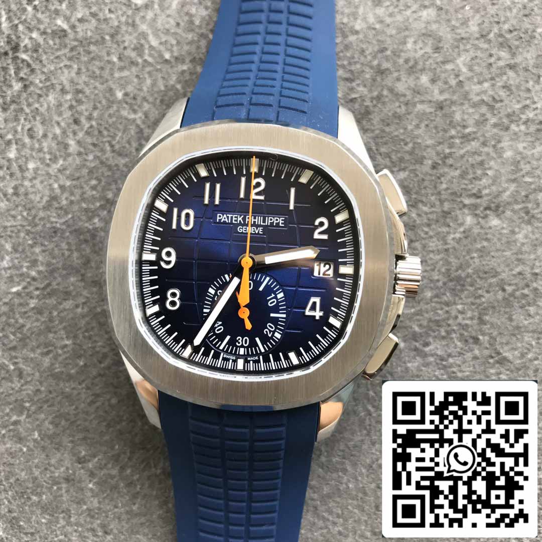 Patek Philippe Aquanaut 5968A-001 Correa de caucho azul 1:1 Mejor edición OM Factory