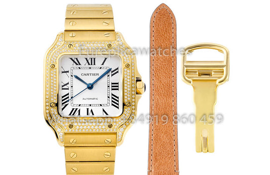 Cartier Santos De Cartier WJSA0010 Reloj 1:1 Mejor Clon 35,1 mm BV Factory