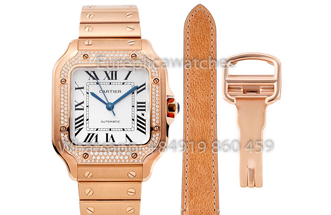 Cartier Santos De Cartier WJSA0007 Reloj 1:1 Mejor Clon 35,1 mm BV Factory