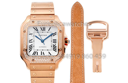 Cartier Santos De Cartier WJSA0007 Watch 1:1 Best Clone 35.1 mm BV Factory