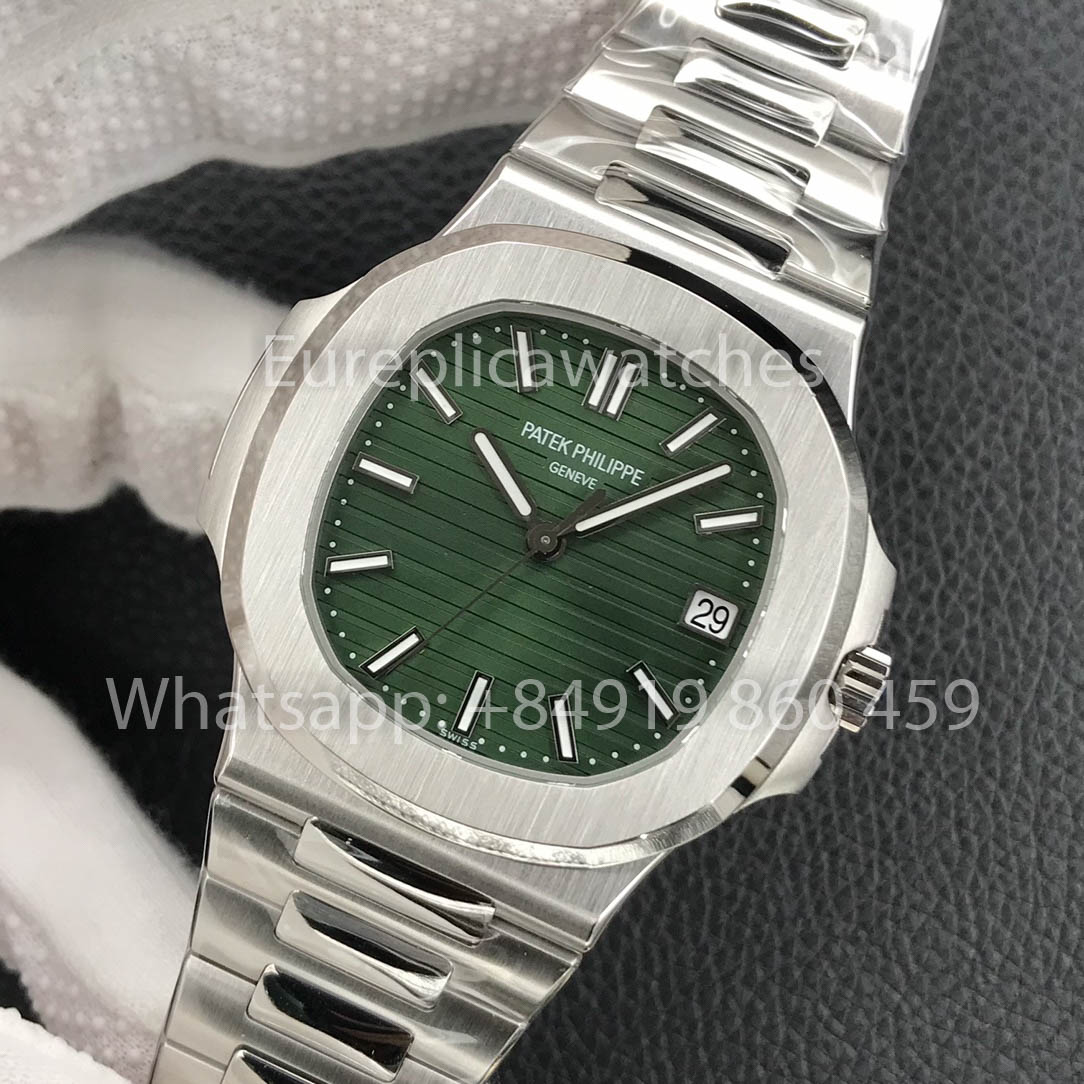 Patek Philippe Nautilus 5711/1A-014 Quadrante verde 1:1 Miglior clone 3K Fabbrica Nuova versione SS