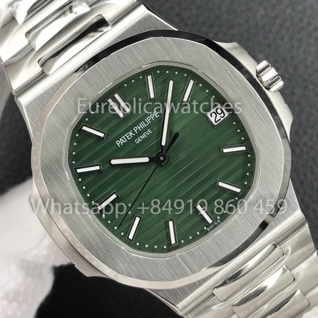 Patek Philippe Nautilus 5711/1A-014 Esfera verde 1:1 Mejor clon 3K Fábrica Versión más nueva SS