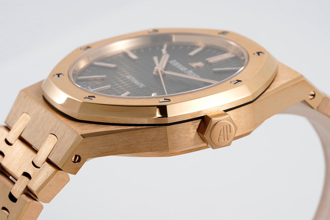 Audemars Piguet Royal Oak 15400ST 1:1 Best Edition ZF Factory quadrante nero oro rosa