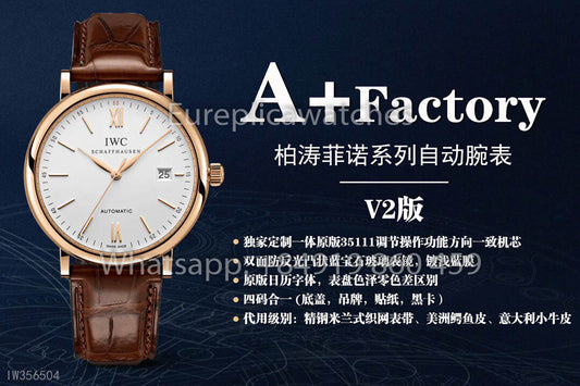 IWC Portofino IW356504 Automatic Watch 40MM 1:1 Best Clone A+ Factory