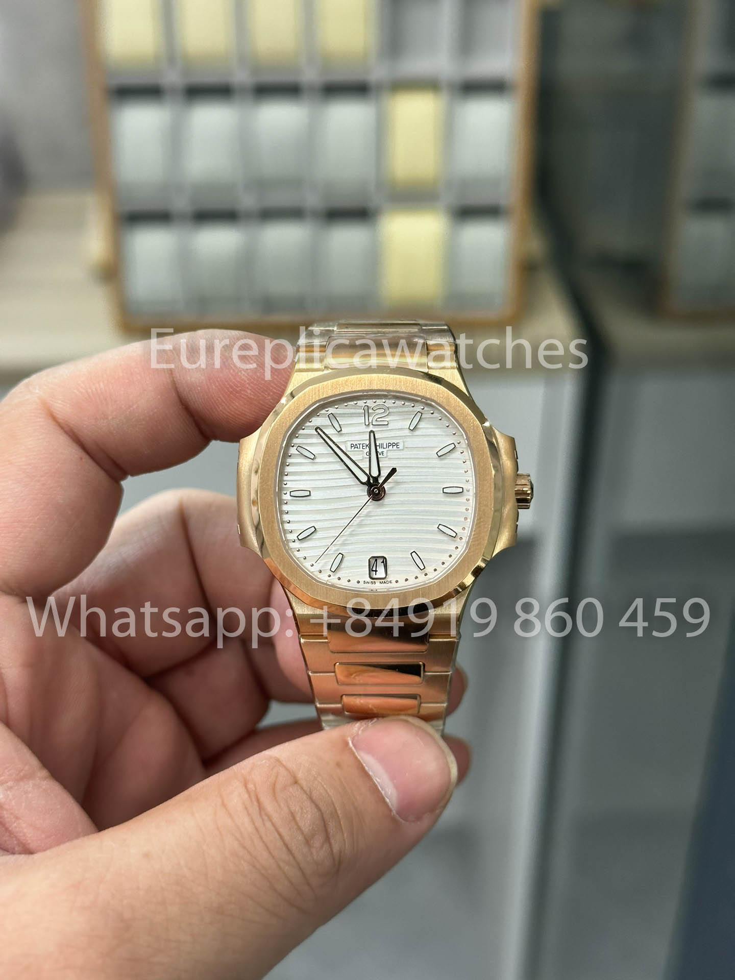 Patek Philippe Nautilus Ladies 7118/1R-001 Oro rosa 1:1 Mejor clon 3K Factory