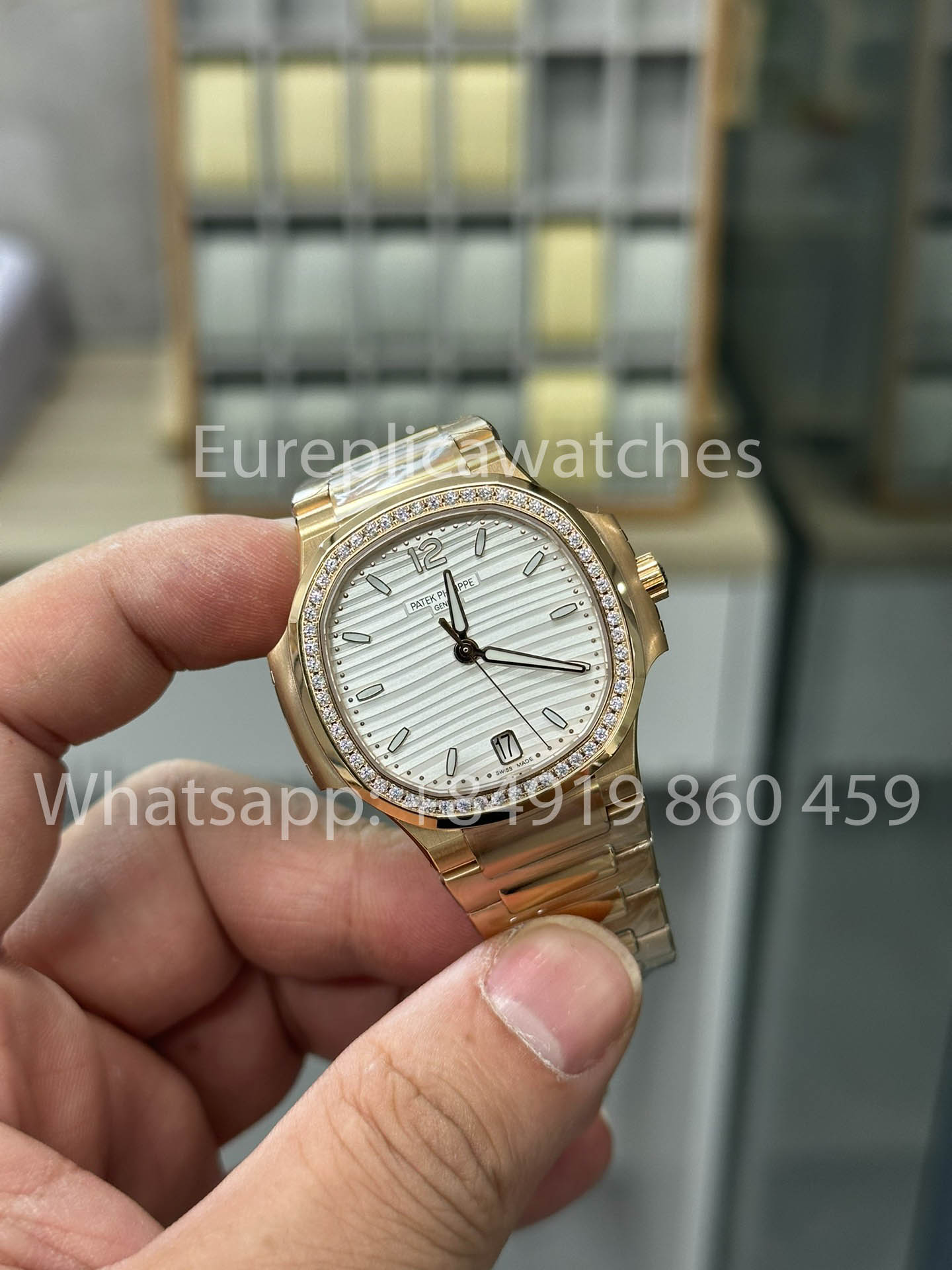 Patek Philippe Nautilus Ladies 7118/12R-001 Rose Gold 1:1 Best Clone 3K Factory