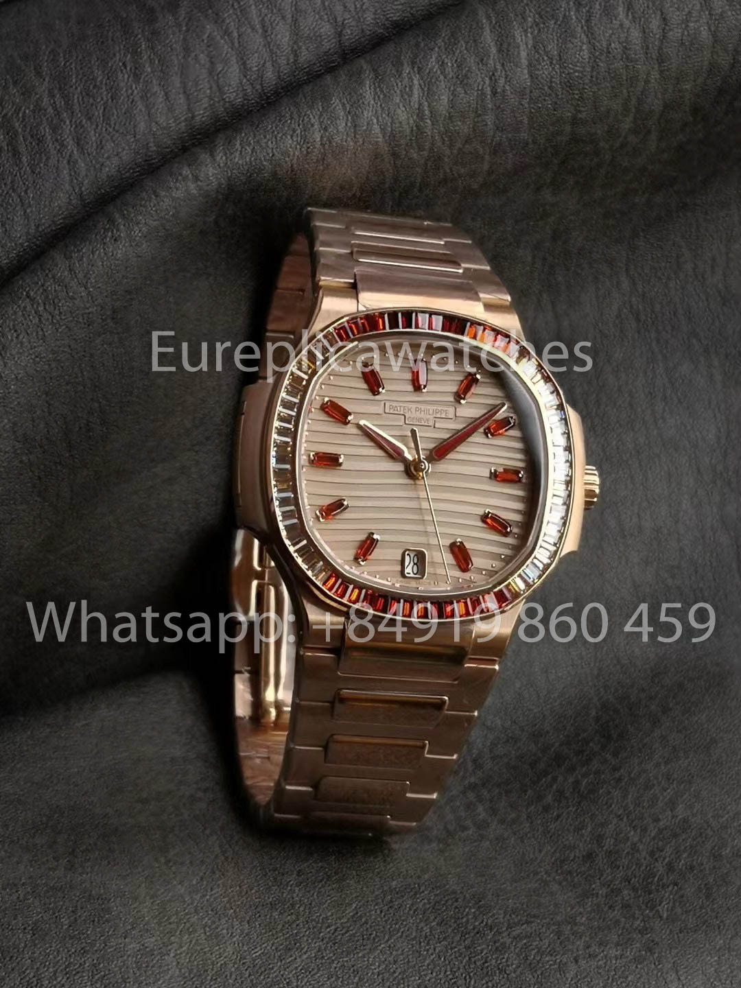 Patek Philippe Nautilus Ladies 7118/1300 Rose Gold 1:1 Best Clone 3K Factory