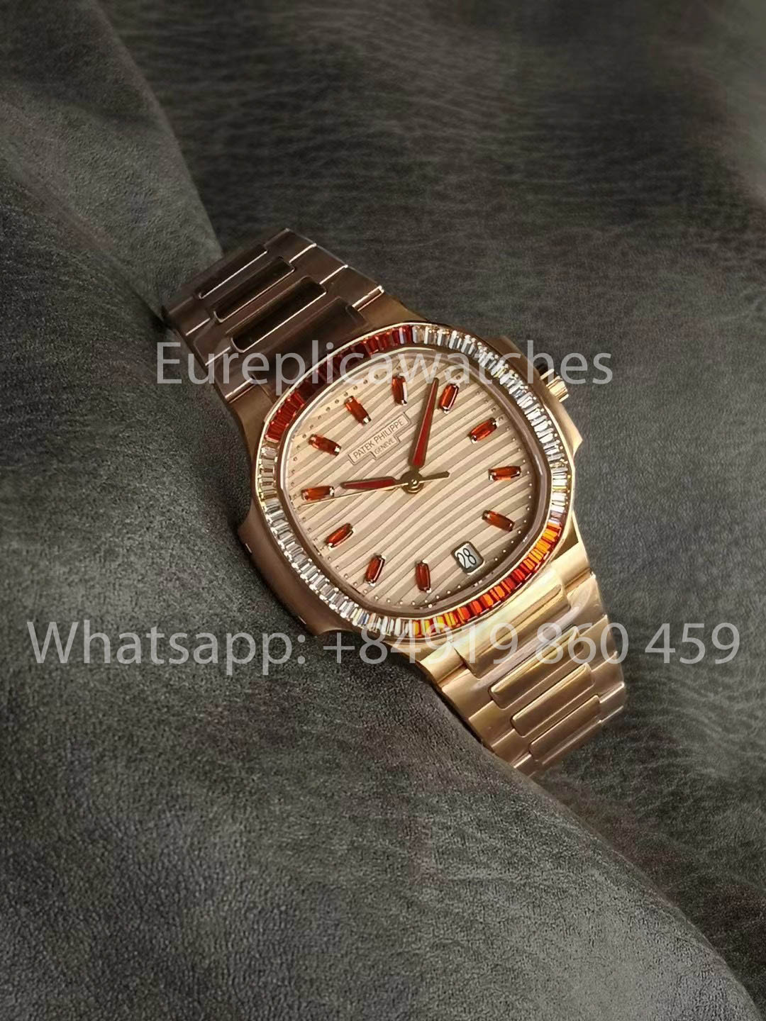 Patek Philippe Nautilus Ladies 7118/1300 Oro Rosa 1:1 Miglior Clone 3K Fabbrica