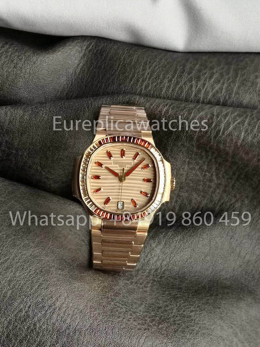 Patek Philippe Nautilus Ladies 7118/1300 Oro Rosa 1:1 Miglior Clone 3K Fabbrica