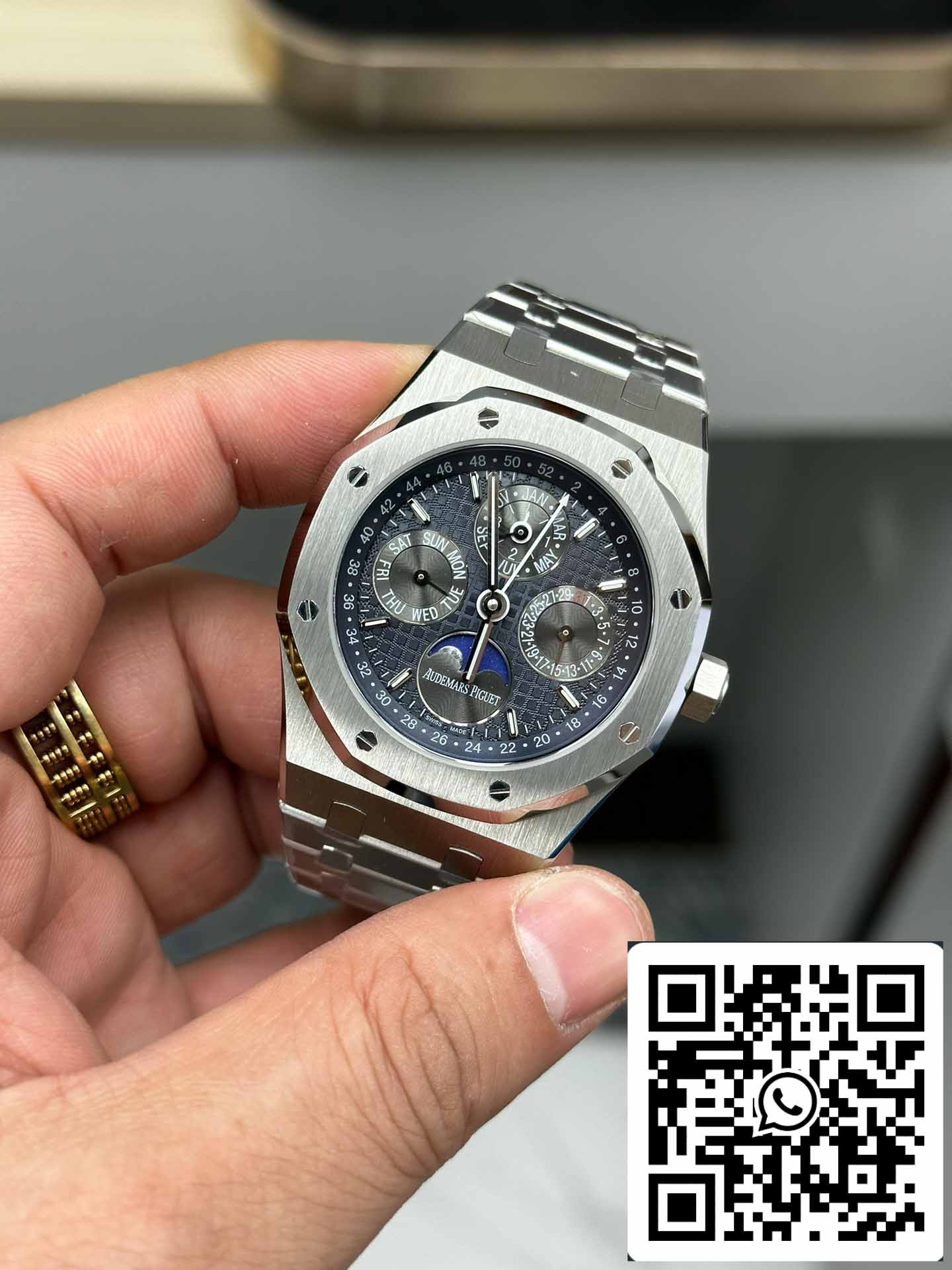 Audemars Piguet Royal Oak 26574TI.OO.1220TI.01 BBR Factory 1:1 Best Edition Esfera azul oscura