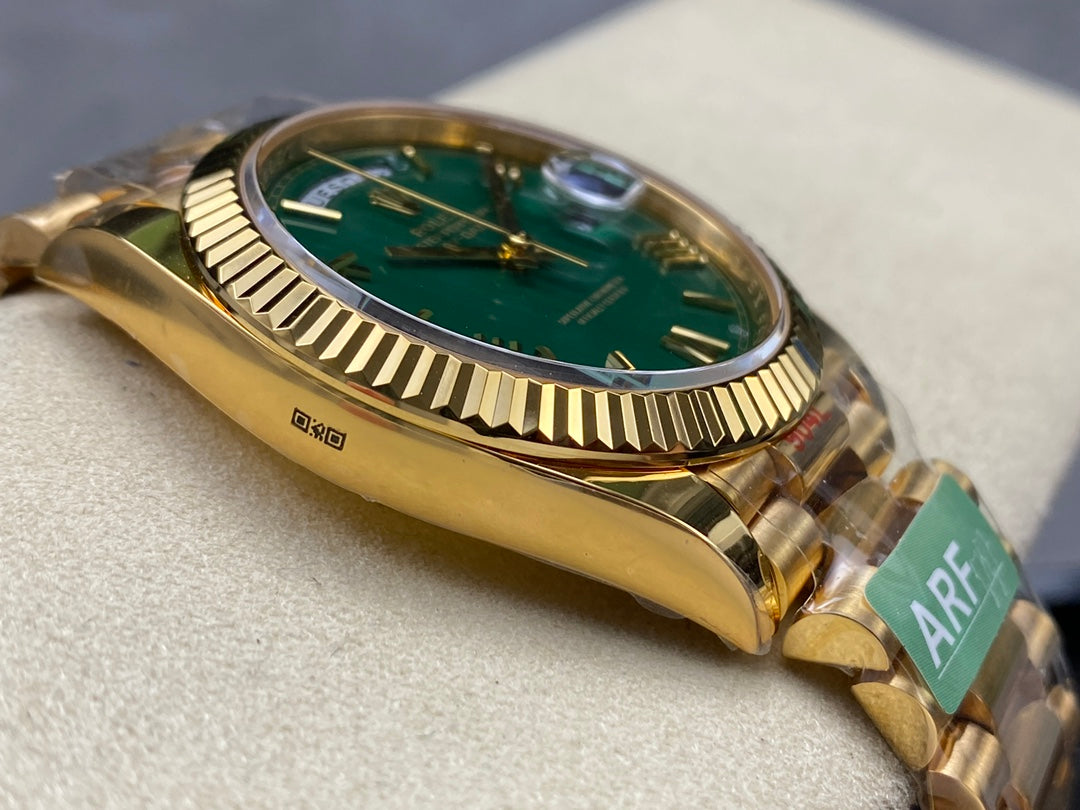 Rolex Day Date 40 M228238-0061 Esfera verde 1:1 Mejor edición AR Factory 3255 Movimiento