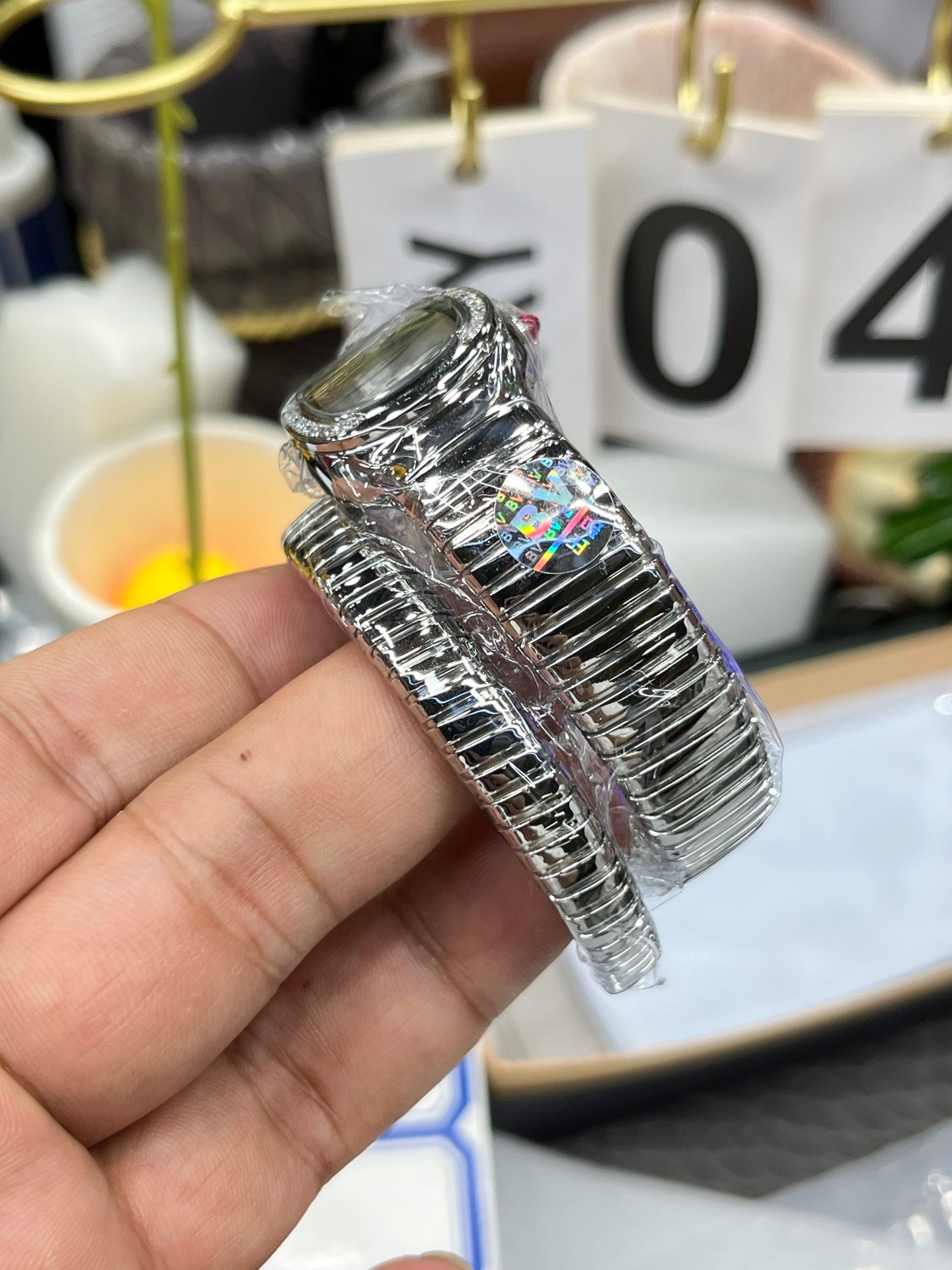 BVLGARI 101816 Serpenti Tubogas Plata Diamante 1:1 Mejor Edición BV Factory