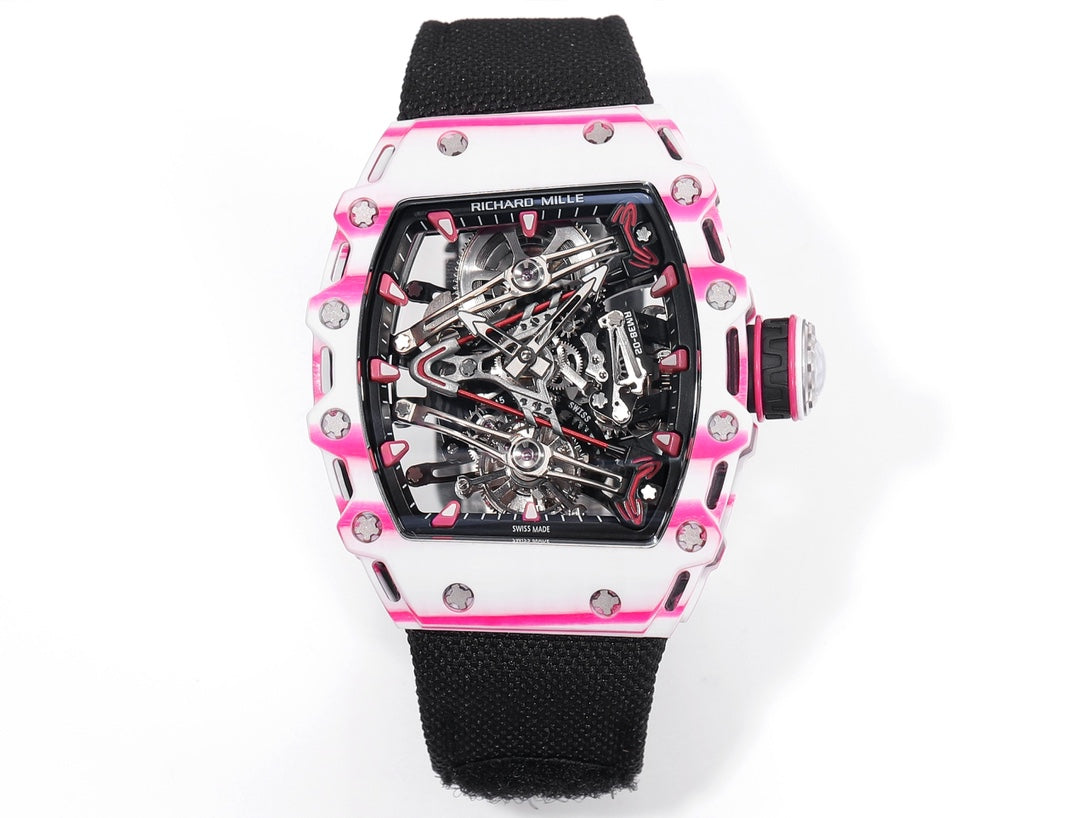 Richard Mille Bubba Watson Tourbillon RM38-02 1:1 Mejor edición Tela con velcro Correa negra