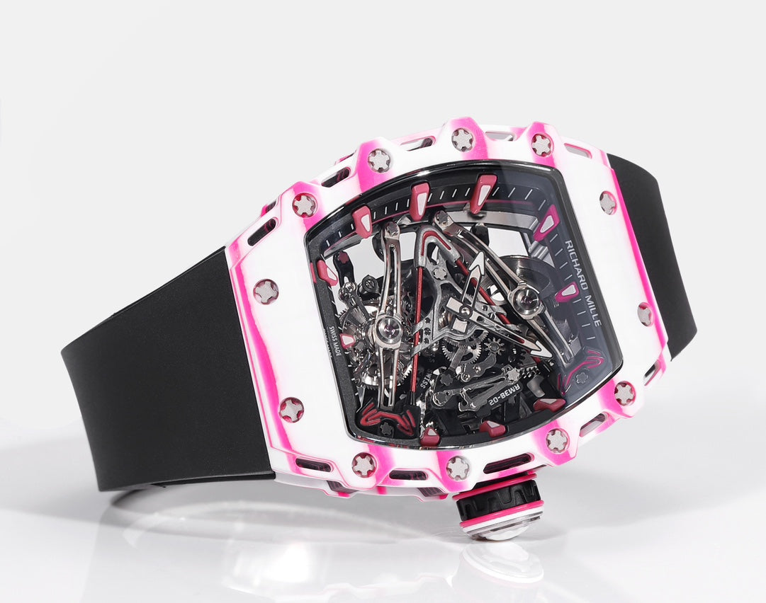 Richard Mille Bubba Watson Tourbillon RM38-02  1:1 Best Edition Black Rubber Strap