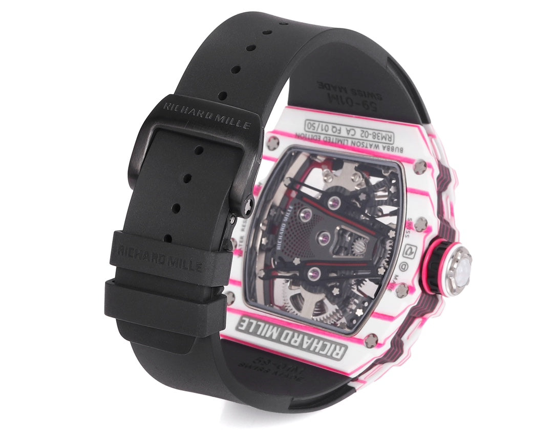 Richard Mille Bubba Watson Tourbillon RM38-02 1:1 Best Edition cinturino in caucciù nero