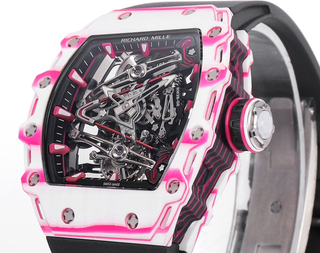 Richard Mille Bubba Watson Tourbillon RM38-02 1:1 Best Edition cinturino in caucciù nero