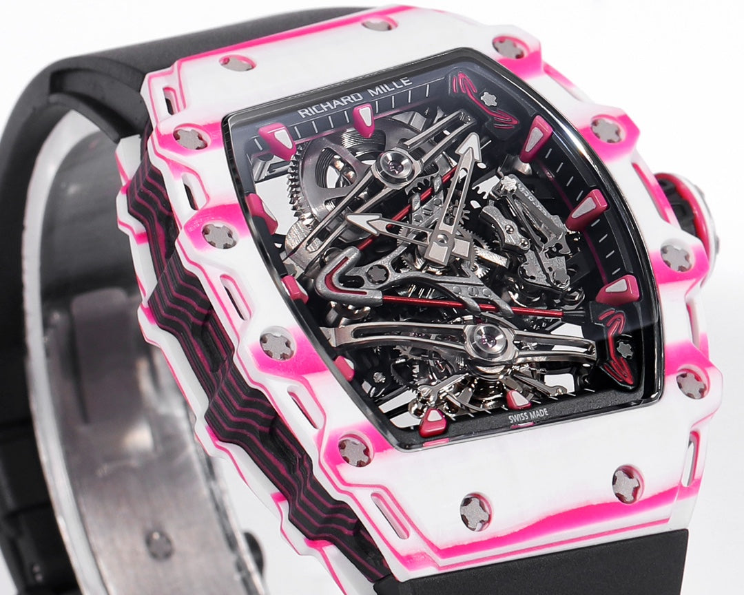 Richard Mille Bubba Watson Tourbillon RM38-02 1:1 Best Edition cinturino in caucciù nero