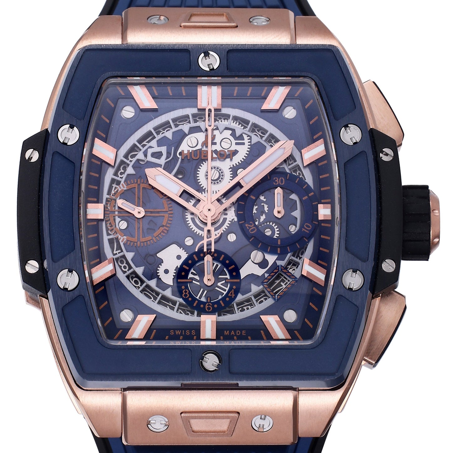 Hublot Big Bang Titanium 642.OX.7180.RX 1:1 Mejor edición BBF Factory Oro rosa Esfera azul 