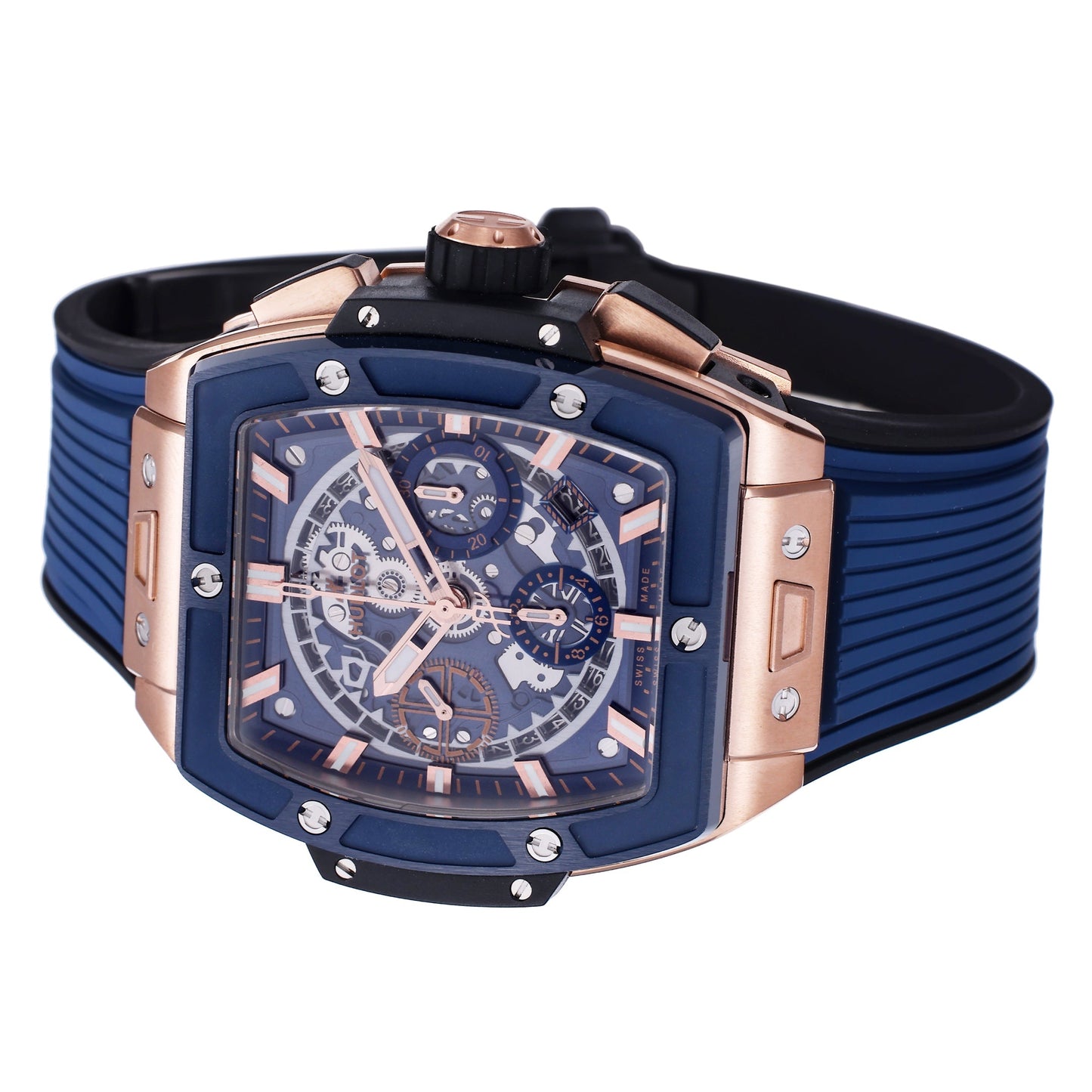 Hublot Big Bang Titanium 642.OX.7180.RX 1:1 Mejor edición BBF Factory Oro rosa Esfera azul 