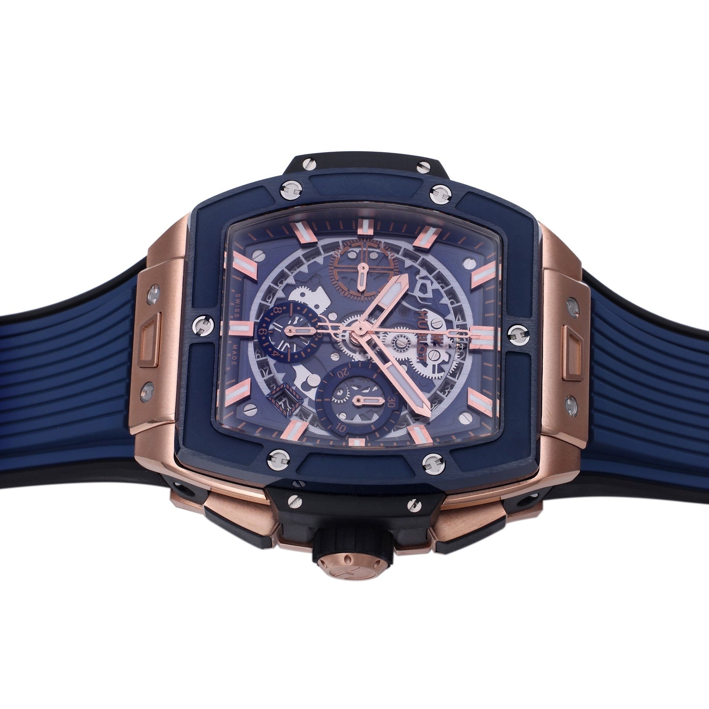 Hublot Big Bang Titanium 642.OX.7180.RX 1:1 Mejor edición BBF Factory Oro rosa Esfera azul 