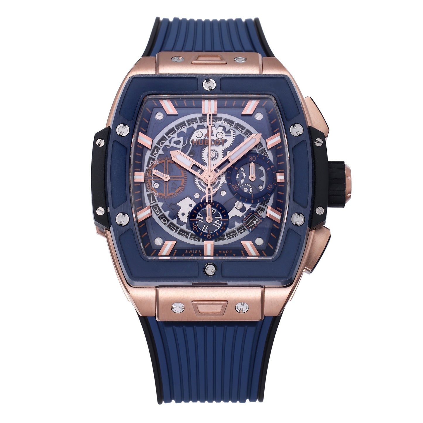 Hublot Big Bang Titanium 642.OX.7180.RX 1:1 Mejor edición BBF Factory Oro rosa Esfera azul 